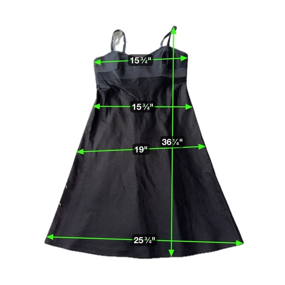 Banana Republic Y2K Retro Black Stretch Petite Cocktail Dress 6P - Picture 14 of 16